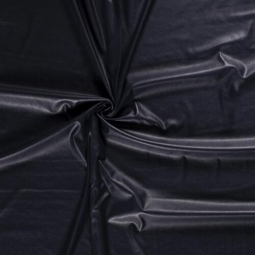 Suave imitación de cuero elástico – azul oscuro