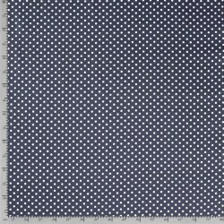 Cotton poplin dots 9mm - dark steel blue