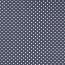 Bavlněné popelínové puntíky 9 mm - tmavě ocelově modré