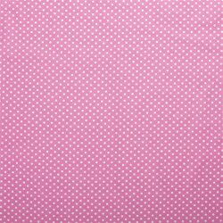 Popeline di cotone a pois 9 mm - rosa