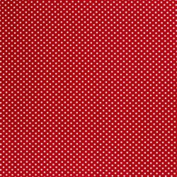 Cotton poplin dots 9mm - red