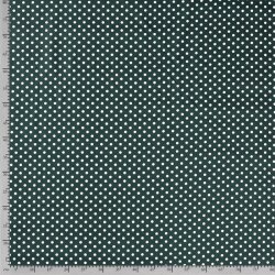 Cotton poplin dots 9mm - pine green