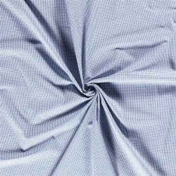 Cotton poplin yarn-dyed Vichy check 2mm - jean blue