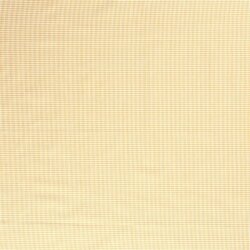 Cotton poplin yarn-dyed Vichy check 2mm - sand yellow