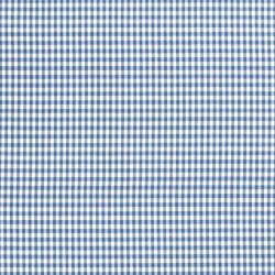 Cotton poplin yarn dyed Vichy check 5mm - jean blue