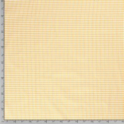 Bavlněný popelín barvený přízí Vichy check 5mm - pískově žlutý