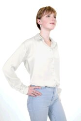 Polyester satin *Marie* - - white - cream