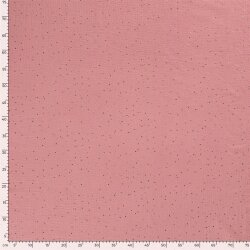 Mousseline à pois dorés éparpillés – rose