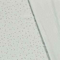 Mussola macchie doro sparse – menta infernale