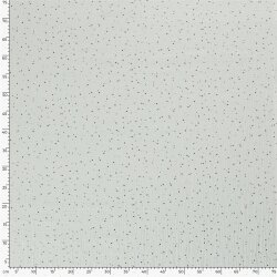 Mussola macchie doro sparse – menta infernale