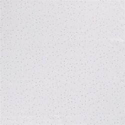 Muslin scattered gold polka dots – white