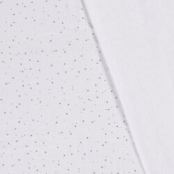 Mousseline verspreide gouden stippen – wit