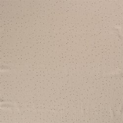 Mussola macchie doro sparse – beige