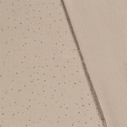 Mussola macchie doro sparse – beige