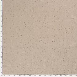 Mussola macchie doro sparse – beige
