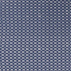 Jeans bestickte Rauten in Kreisen - jeansblau