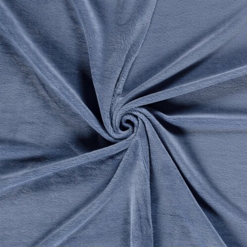 Bambou câlin éponge tissu uni *Marie* - colombe bleue