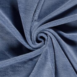 Bamboo cuddly terry cloth plain *Marie* - dove blue
