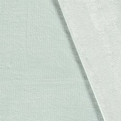 Bamboe knuffelstof effen *Marie* - aqua blauw