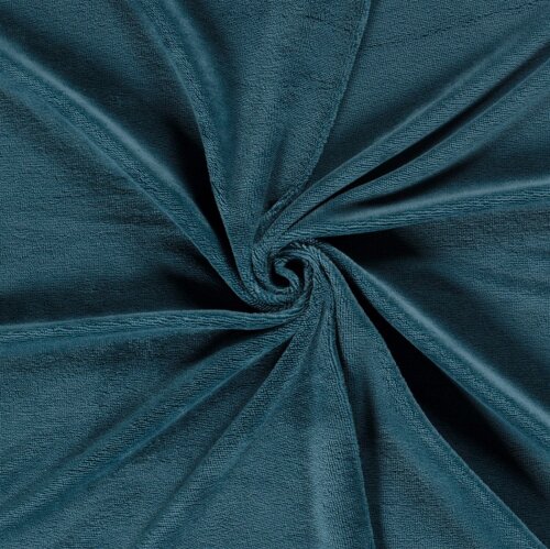 Bamboo cuddly terry cloth Uni *Marie* - petrol