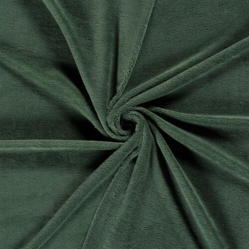 Paño de felpa de peluche de bambú Uni *Marie* - verde oscuro