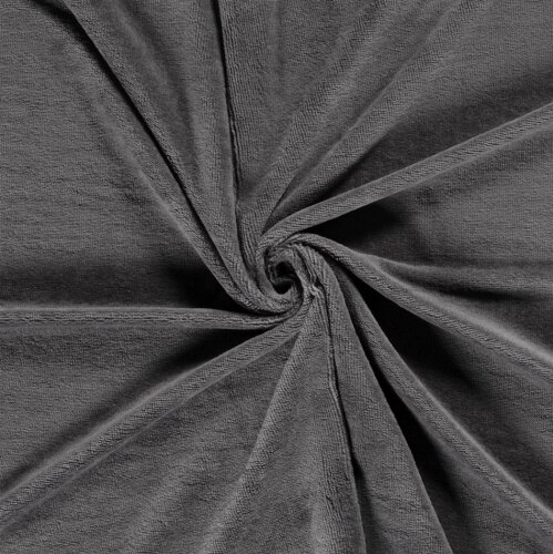 Bamboo cuddly terry cloth Uni *Marie* - dark grey
