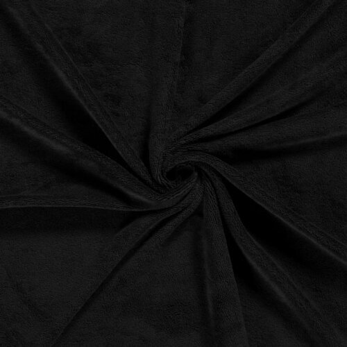 Bamboo cuddly terry cloth Uni *Marie* - black
