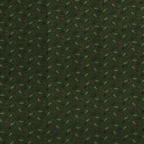 Popeline di cotone Composizioni natalizie - verde