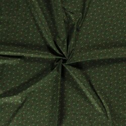 Cotton poplin Christmas arrangements - green