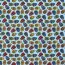 Cotton Poplin Silly Colorful Skulls Baby Blue