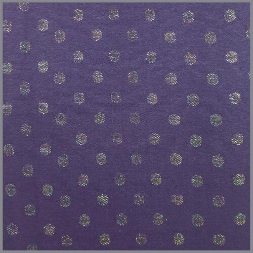 Bündchen Lurex Multicolor dots lila