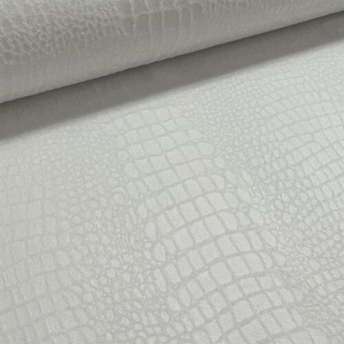 Crocodile décoratif blanc crème - B-stock