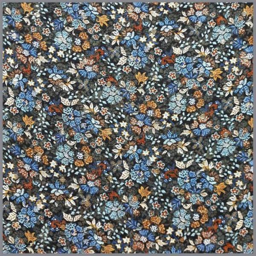 Chiffon Blütentraum Glitzer schwarz