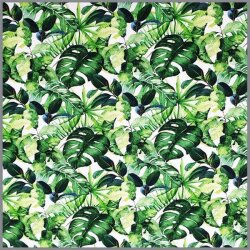 Maillot de algodón Digital Leaf Jungle crema
