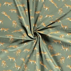 Jersey de algodón guepardo verde