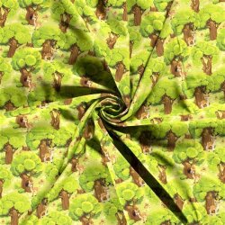 Softshell Digital fawns in the forest light green