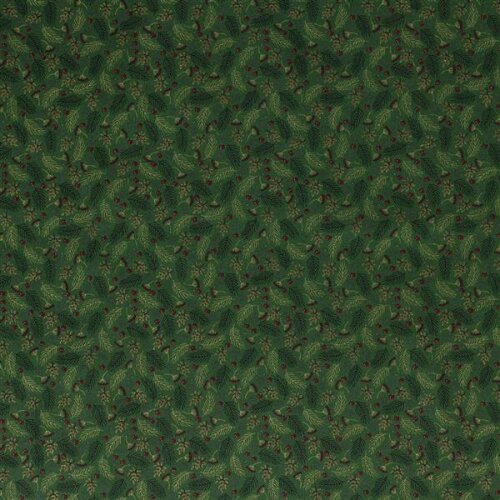 Baumwolle Weihnachtszweige grün