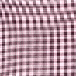 Cotton poplin yarn dyed Vichy check 5mm - wine red