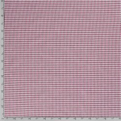 Cotton poplin yarn dyed Vichy check 5mm - burgundy