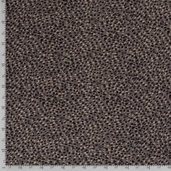 Polyesterový žerzej leopardí vzor šedý