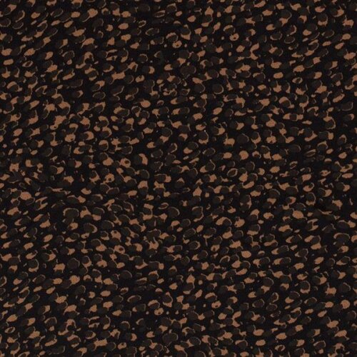 Polyesterjersey Crepe Leomuster - schwarz