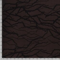 Polyester jersey stripes brown