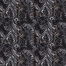 Chiffon Abstract Pattern Black