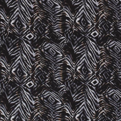 Chiffon Abstrakte Muster schwarz