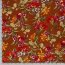 Viscose crêpe bloemen roestrood