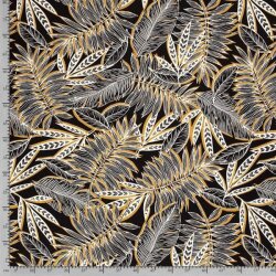 Feuilles de crêpe viscose jaune moutarde