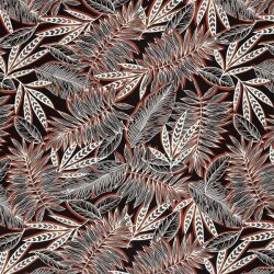 Feuilles de crêpe visqueuses rouille rouge