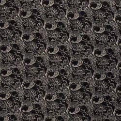 Crêpe viscose paisley beige