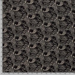 Crêpe viscose paisley beige