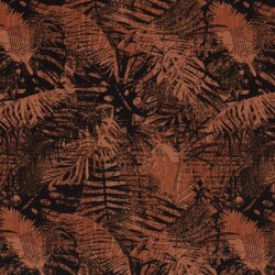 Crêpes viscose rouille rouge